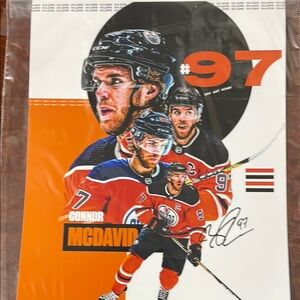 Connor McDavid Signed Poster